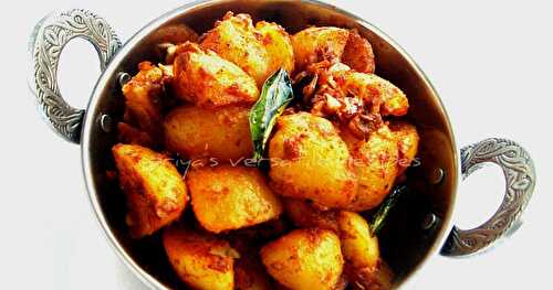 Lasuni Aloo~~Microwave Version