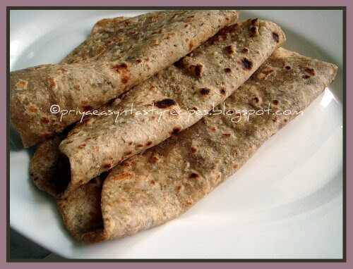 Masala Sprouted Moong Parathas