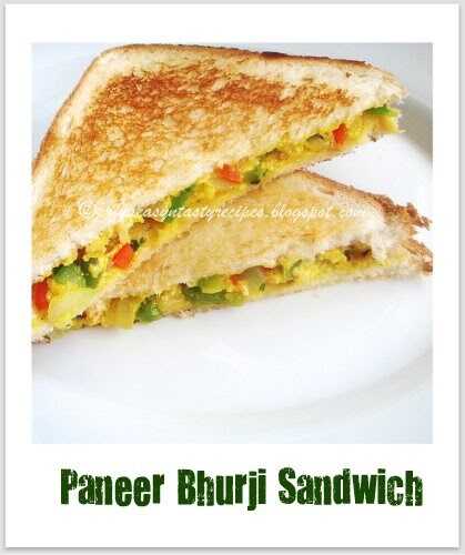 Paneer Bhurji Sandwich