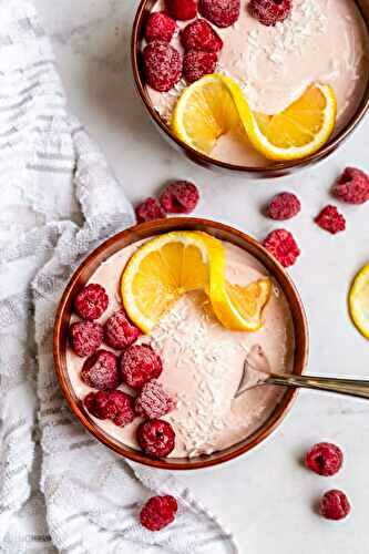 Lemon Raspberry Cottage Cheese Bowls