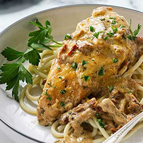 Chicken in Creamy Sun Dried Tomato Sauce