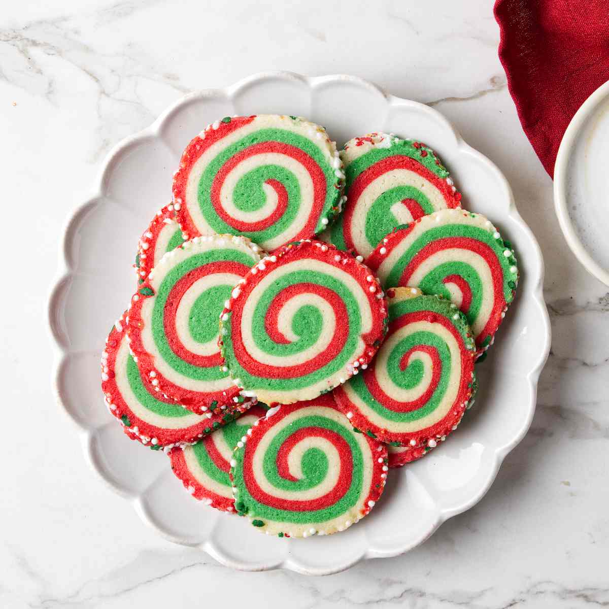 Christmas Swirl Pinwheel Cookies