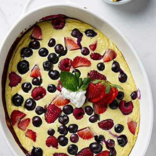 Fruit and Yogurt Breakfast Bake