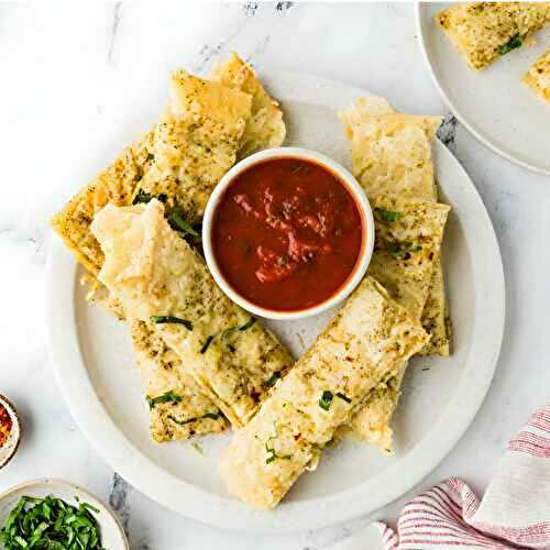 Cheesy Pizza Dough Breadsticks