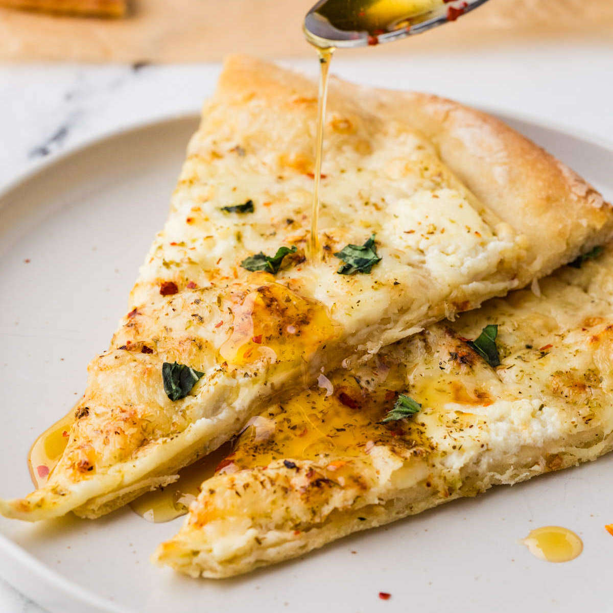 Four Cheese White Pizza