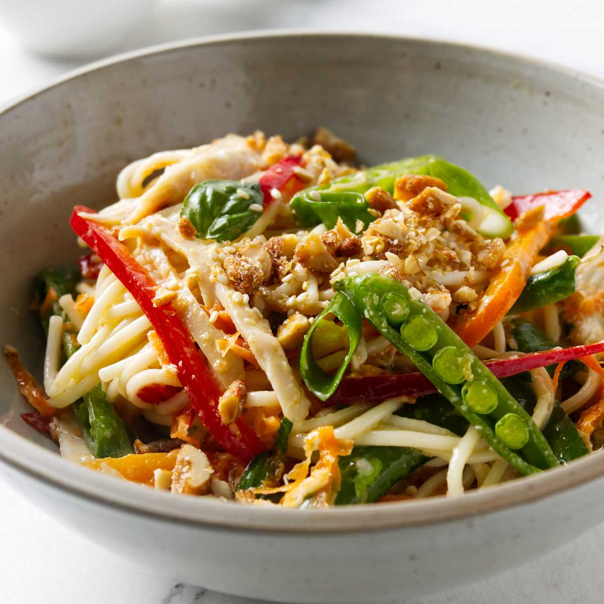Cold Miso Noodle Salad with Chicken