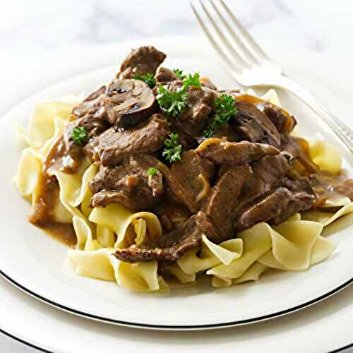 Beef Stroganoff with Steak