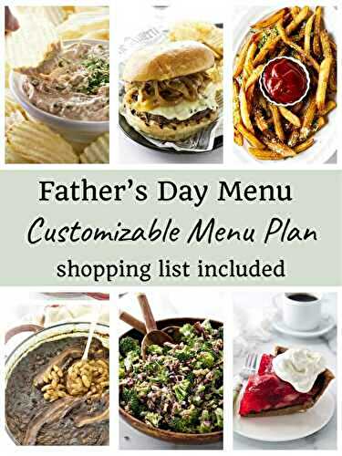 Father’s Day Menu Plan: Burgers and Fries