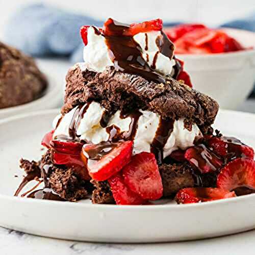 Sourdough Chocolate Strawberry Shortcake