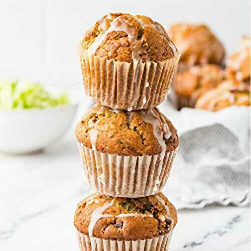 Tender Sourdough Zucchini Muffins