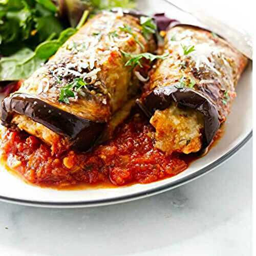 Sausage Eggplant Rolls (Involtini)
