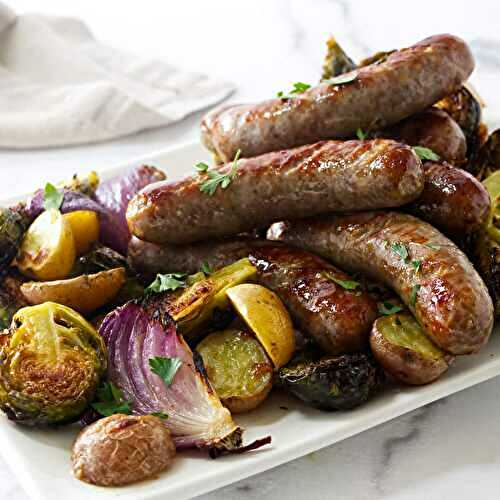 Sheet Pan Sausage and Vegetables
