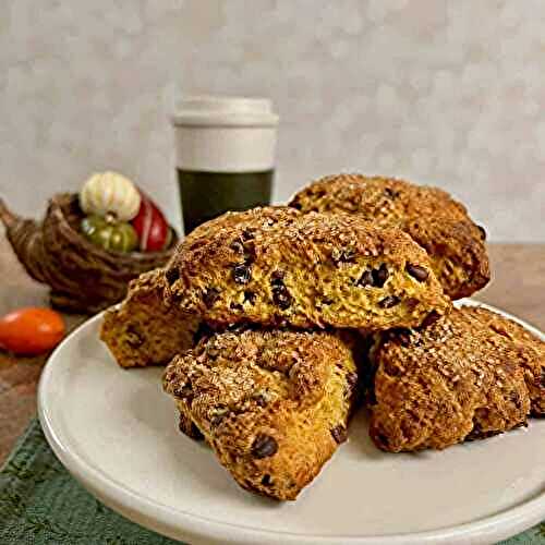 Pumpkin Chocolate Chip Scones