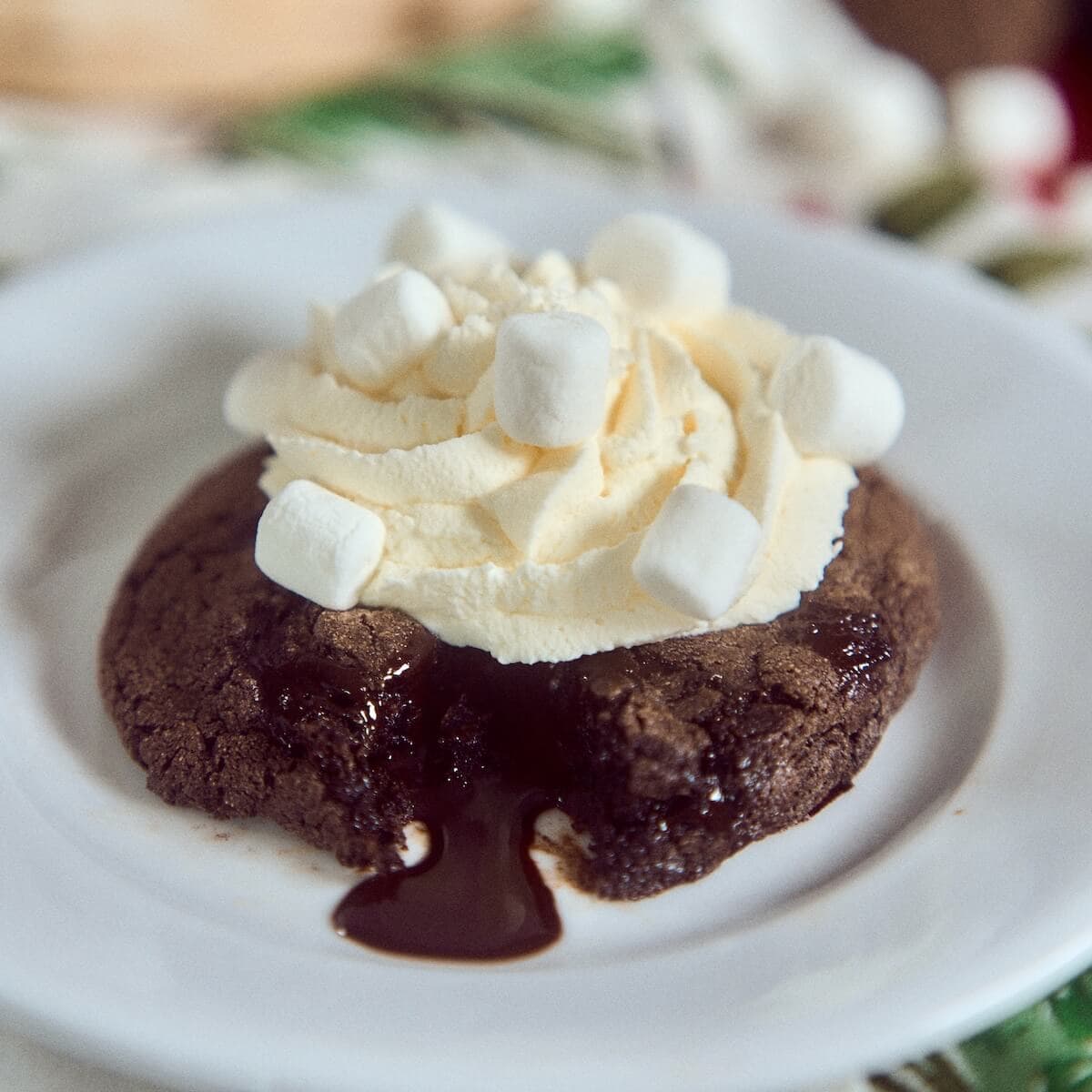 Hot Chocolate Lava Cookies