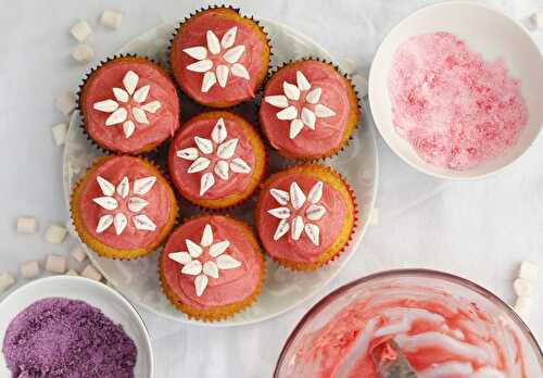 Marshmallow Flower Cupcakes