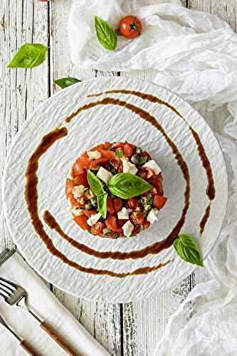 Caprese tartare, flavours of Italy