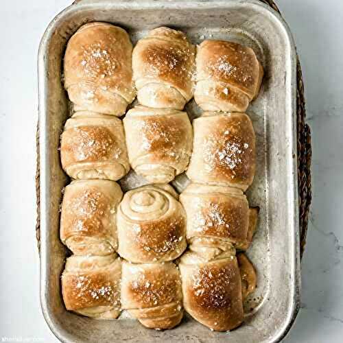 Honey butter parker house rolls