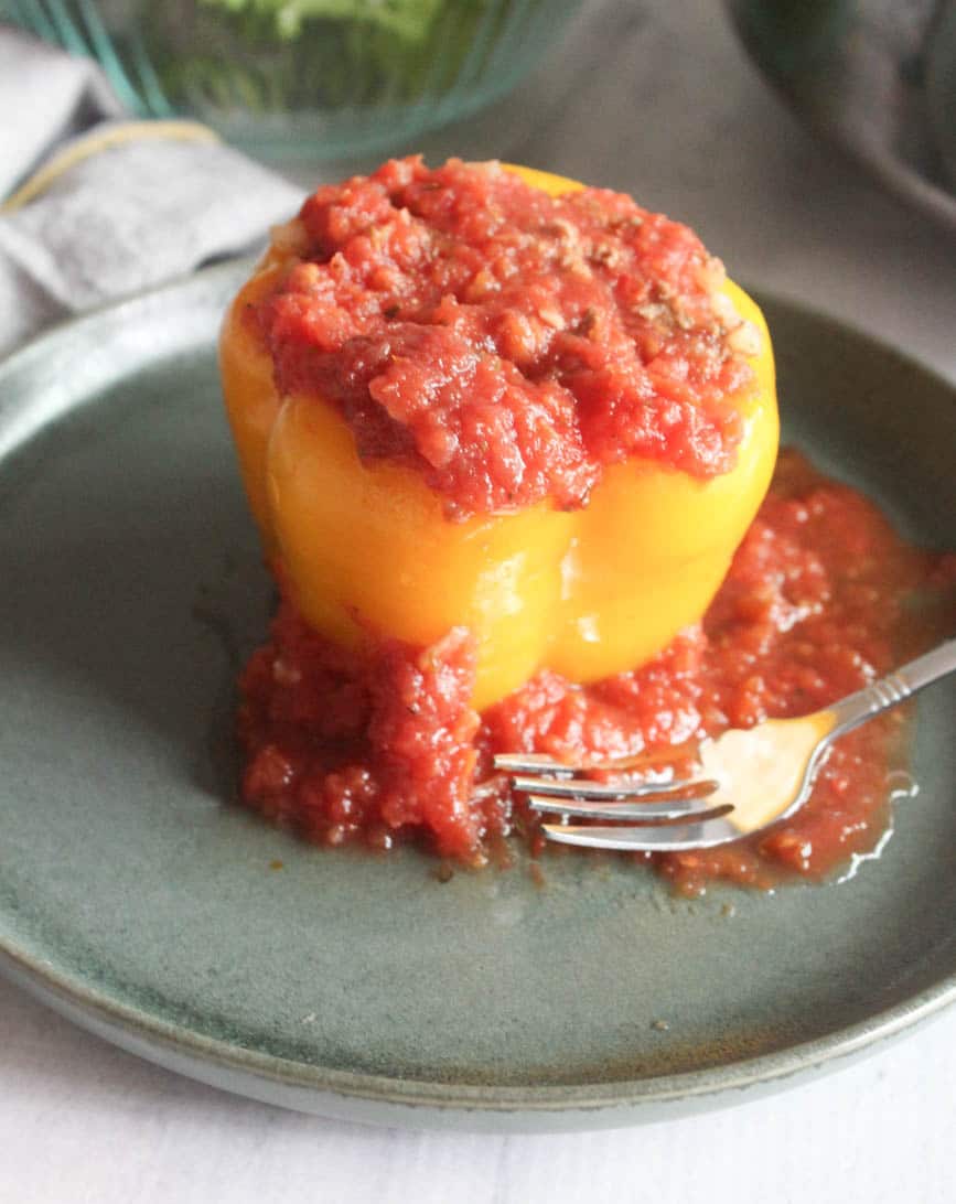 Old Fashioned Stove-Top Stuffed Peppers