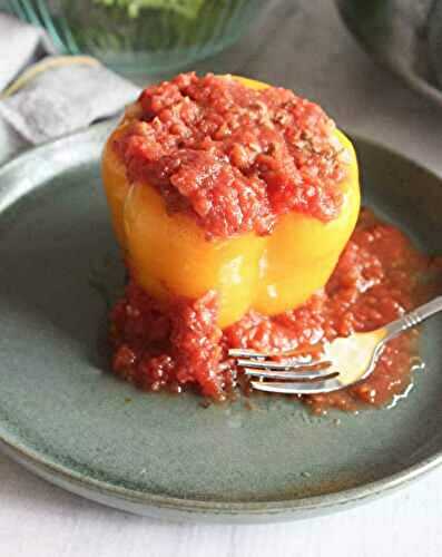 Old Fashioned Stove-Top Stuffed Peppers