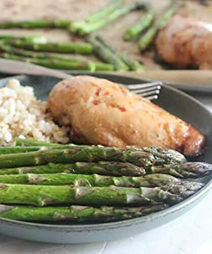 One Pan Chicken and Asparagus