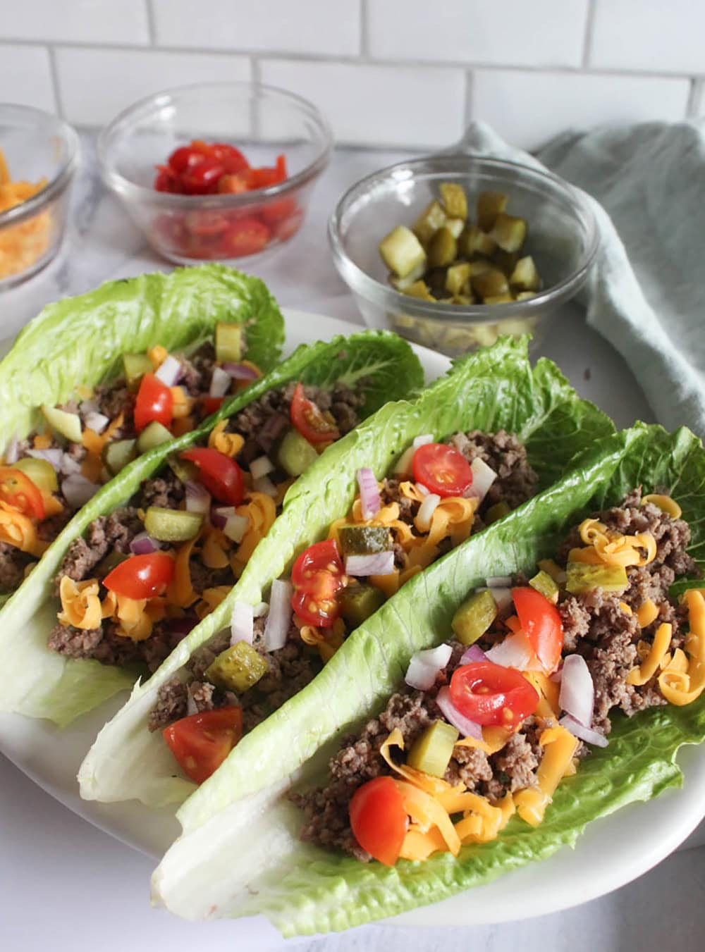 Cheeseburger Lettuce Wraps