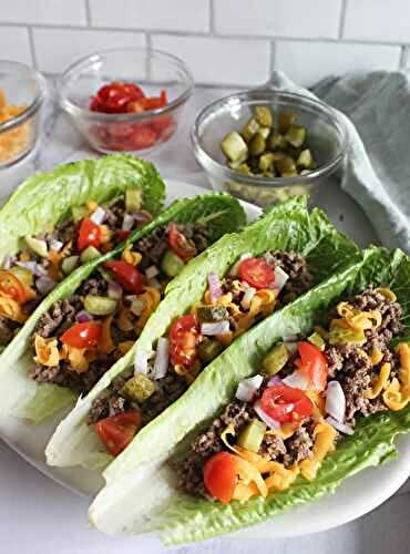 Cheeseburger Lettuce Wraps