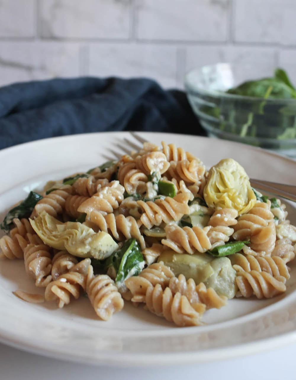 Spinach artichoke dip pasta recipe