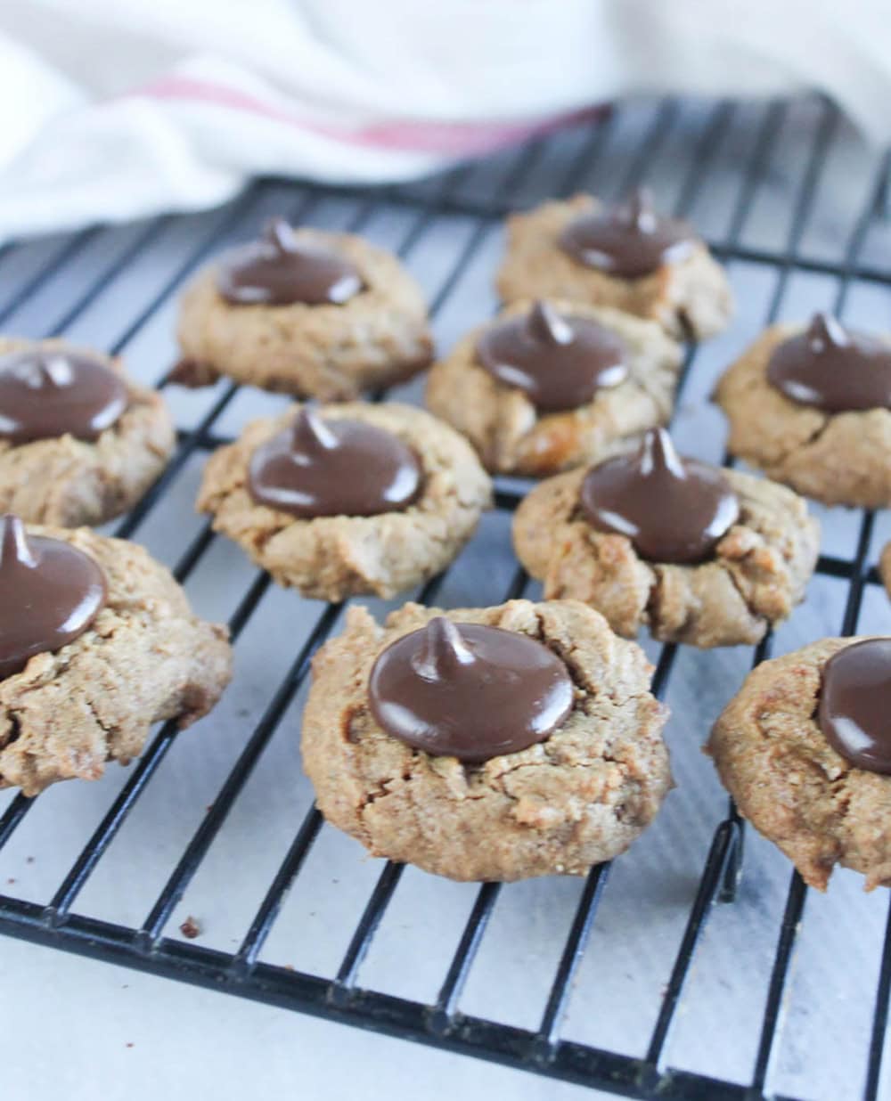 Four Ingredient Peanut Butter Blossoms (Gluten-Free)