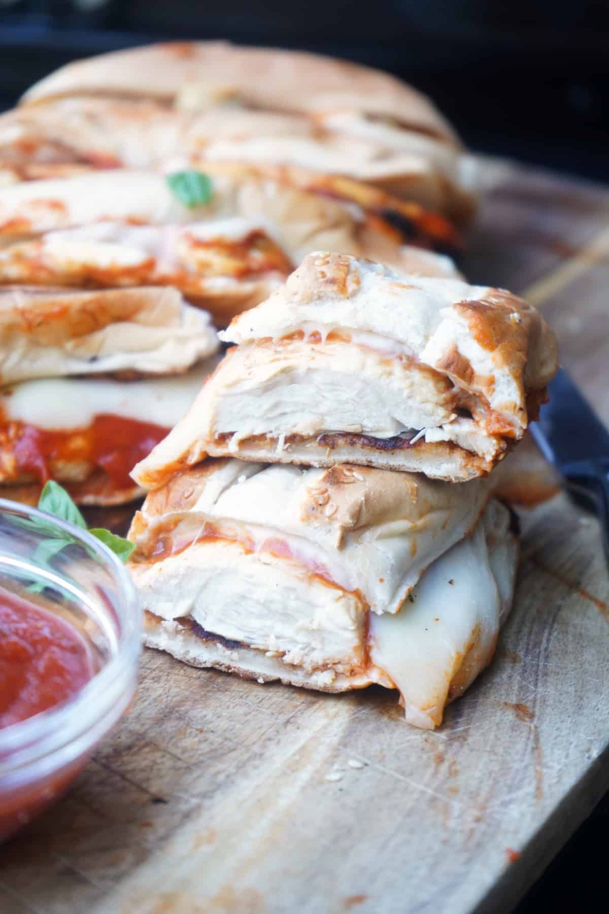 Grilled Chicken Parmesan Sandwiches