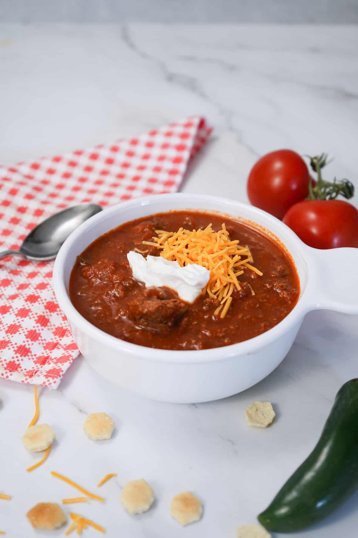 Meaty Slow Cooker Venison Chili