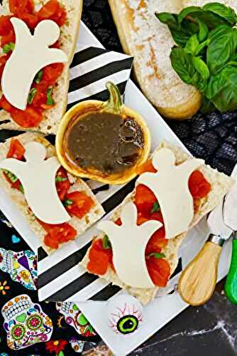 Yummy Halloween Boo-schetta