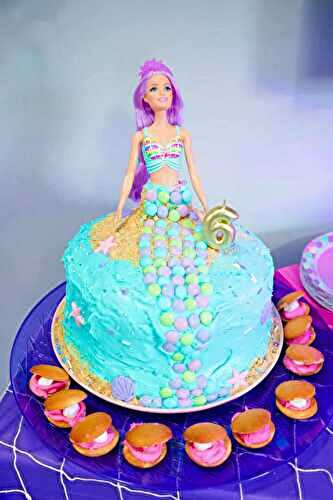 Fun Barbie Mermaid Cake