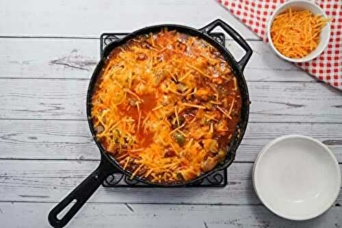 Cheesy Sloppy Joe Potato Skillet