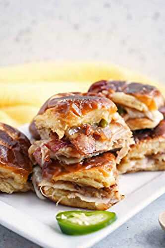 Flat Top Sweet & Spicy Turkey Bacon Pretzel Bun Sliders