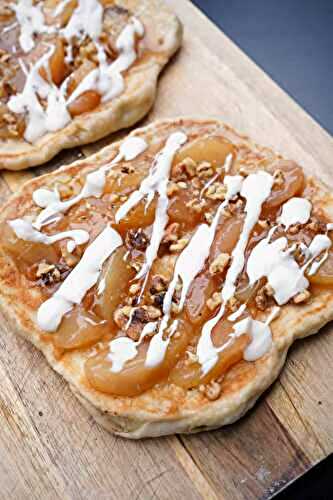 Grilled Apple Dessert Pizza (Flat Top or Grill)