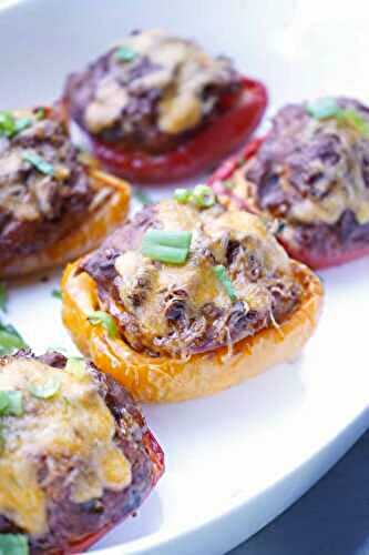 Mexican Smoked Stuffed Peppers (with Ground Chicken)