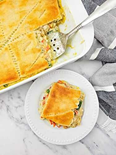 Chicken Pot Pie Casserole with Crescent Rolls
