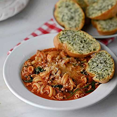 Turkey Lasagna Soup