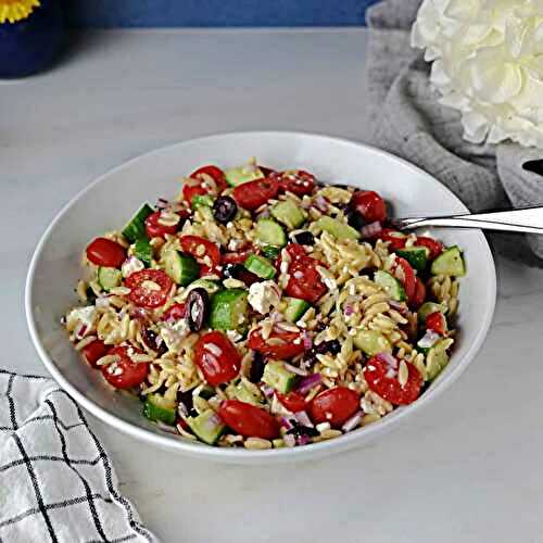 Greek Orzo Pasta Salad