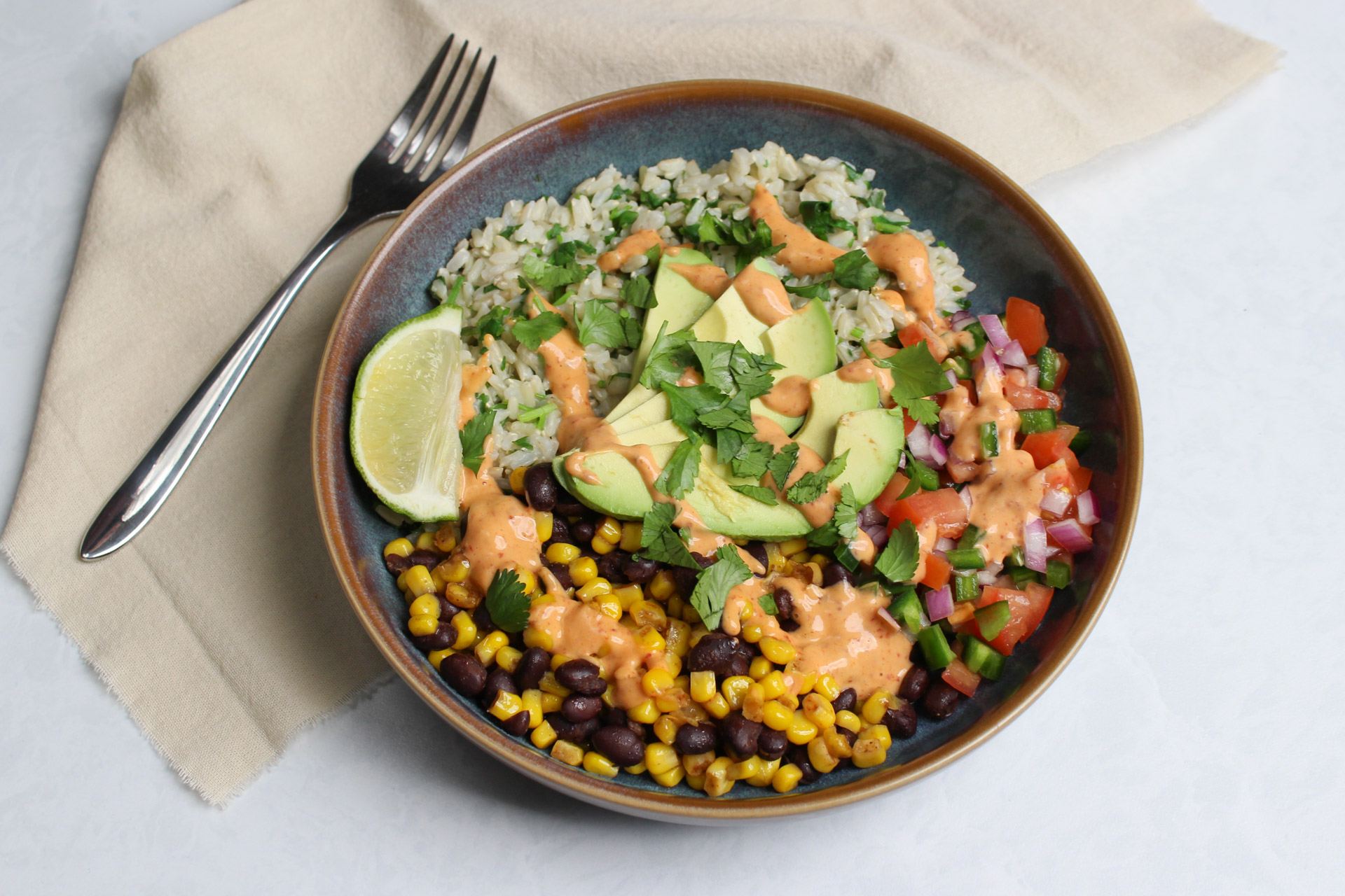 Chipotle Lime Black Bean Burrito Bowls