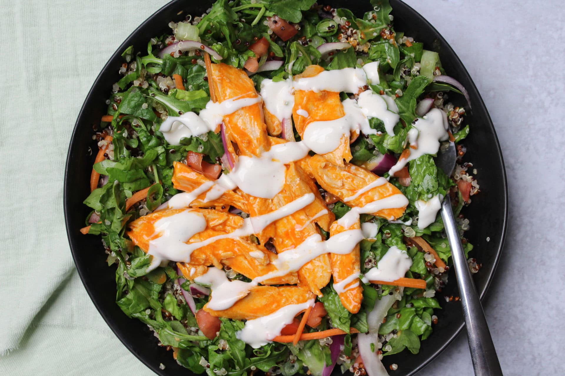 Healthy Buffalo Chicken Salad