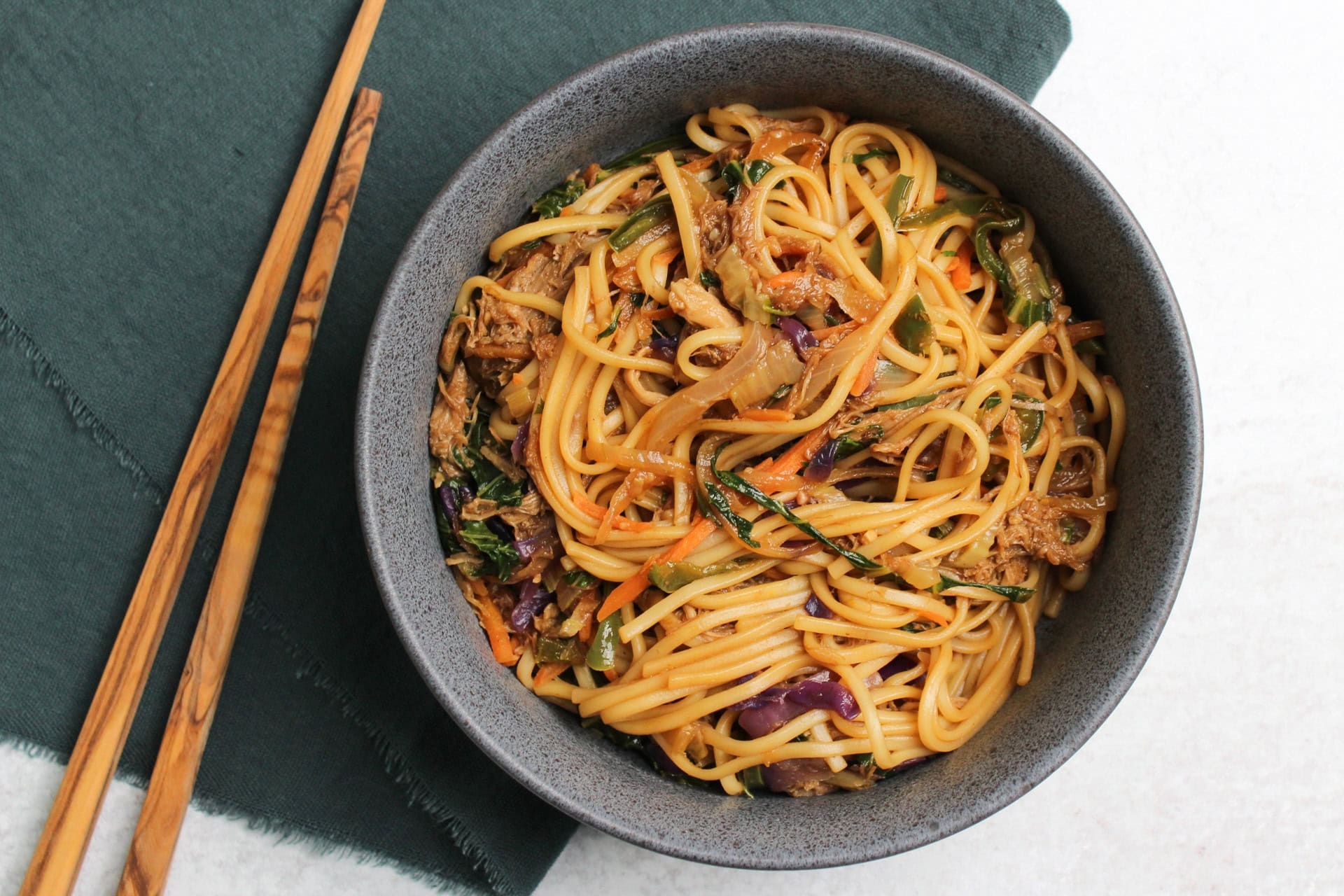 Pork Stir Fry With Lo Mein Noodles