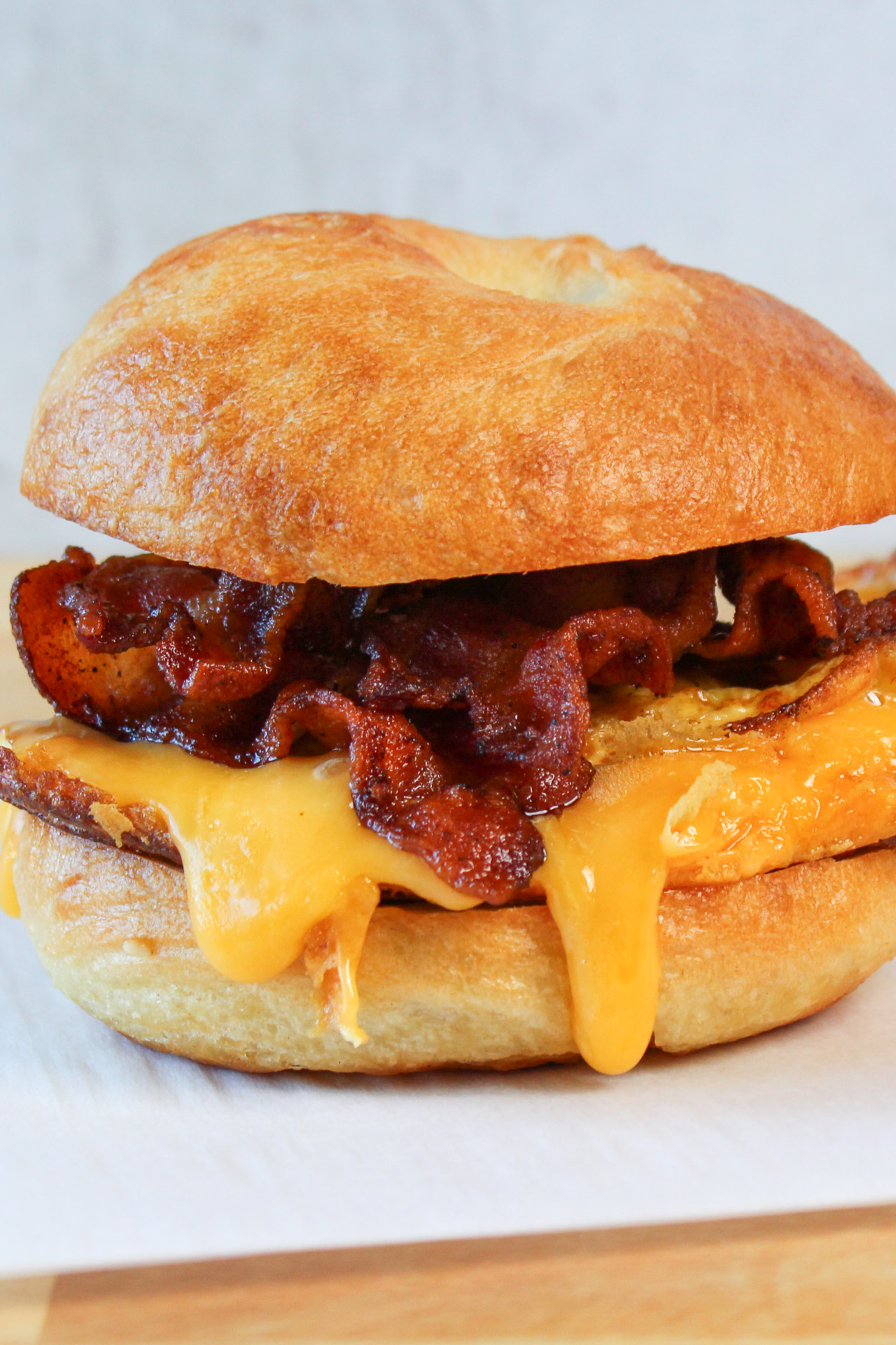 Bacon Egg And Cheese Bagel Sandwich