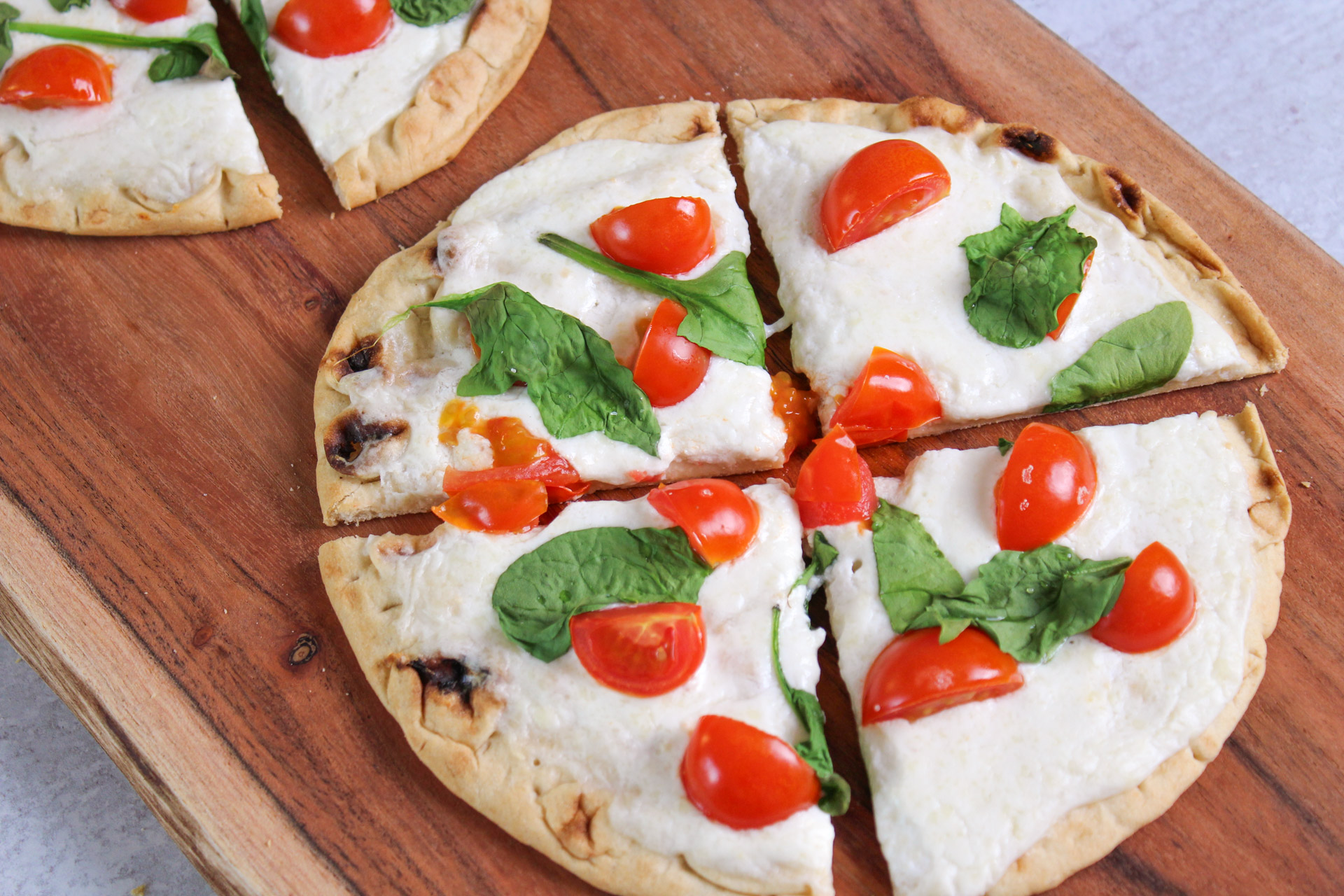 Cottage Cheese Flatbread Pizza