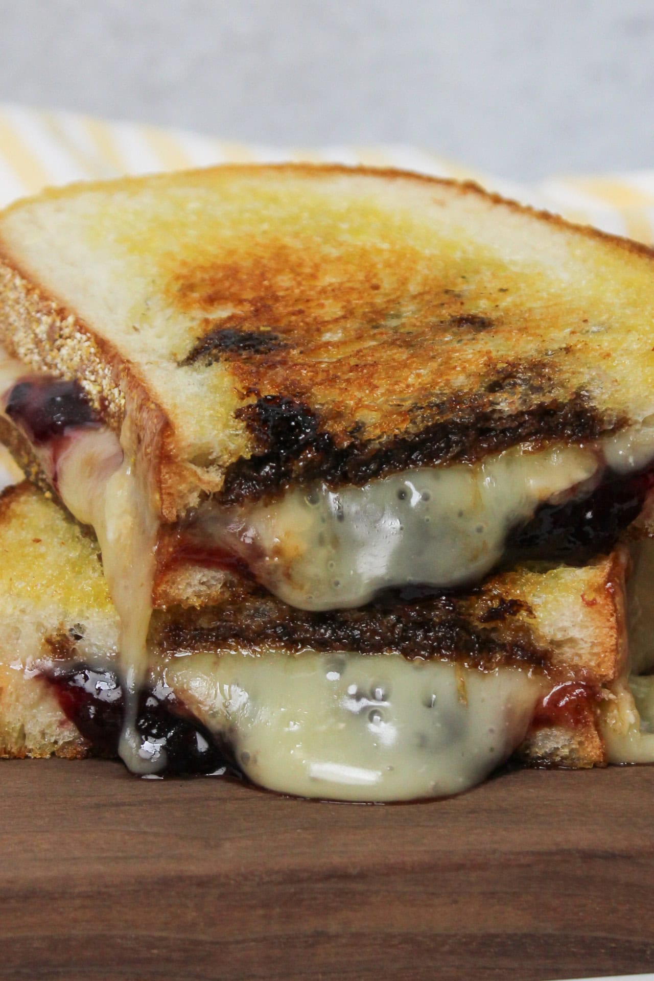 Blackberry Balsamic and Brie Grilled Cheese