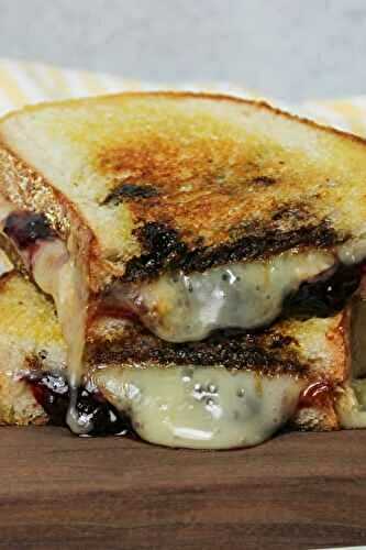 Blackberry Balsamic and Brie Grilled Cheese