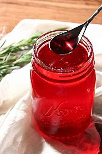 Cranberry Rosemary Simple Syrup