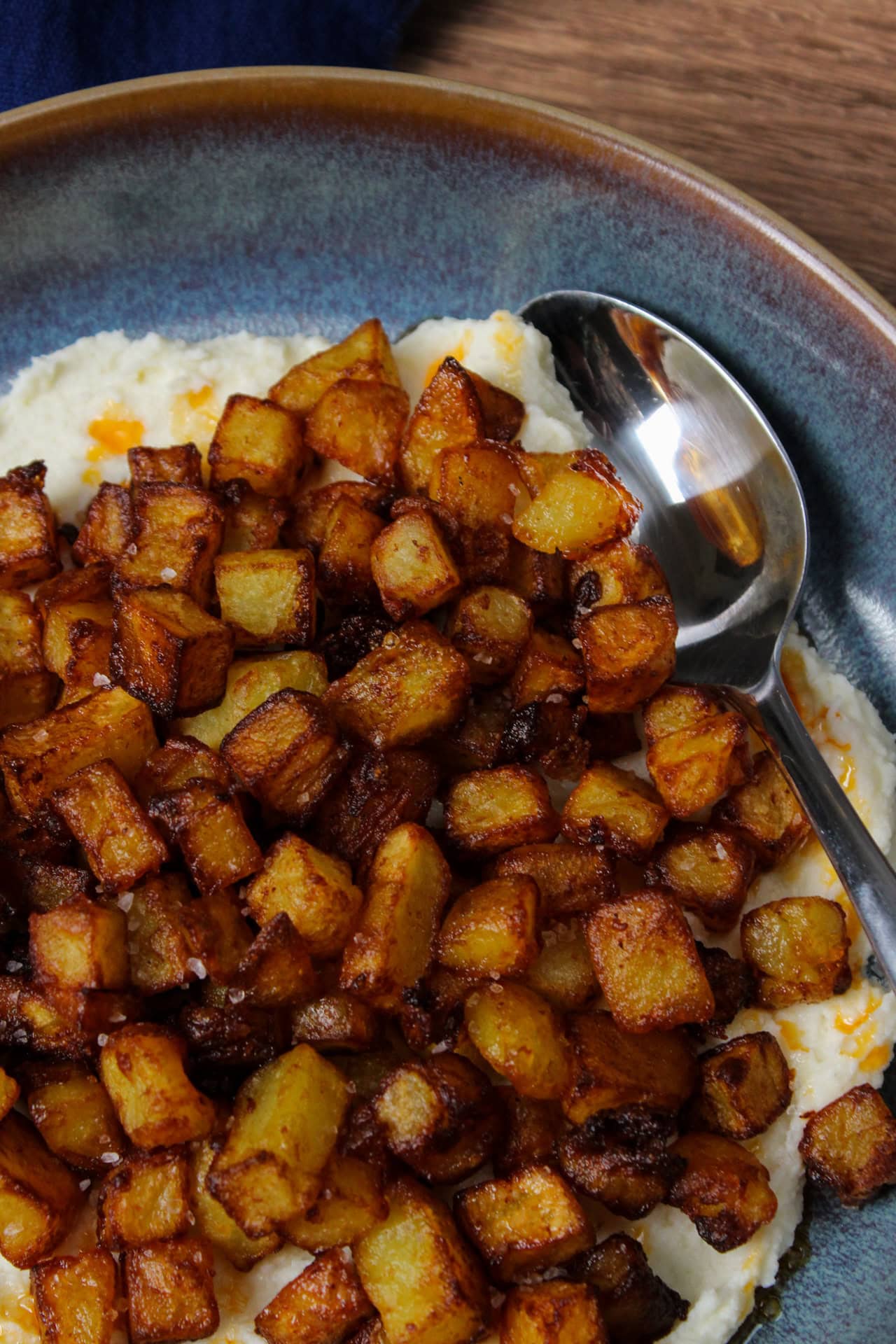 Crispy Potatoes with Whipped Ricotta