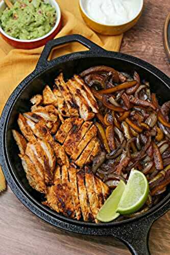 Cast Iron Chicken Fajitas For Two