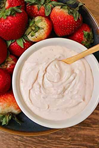 Strawberry Fruit Dip (No Fluff!)